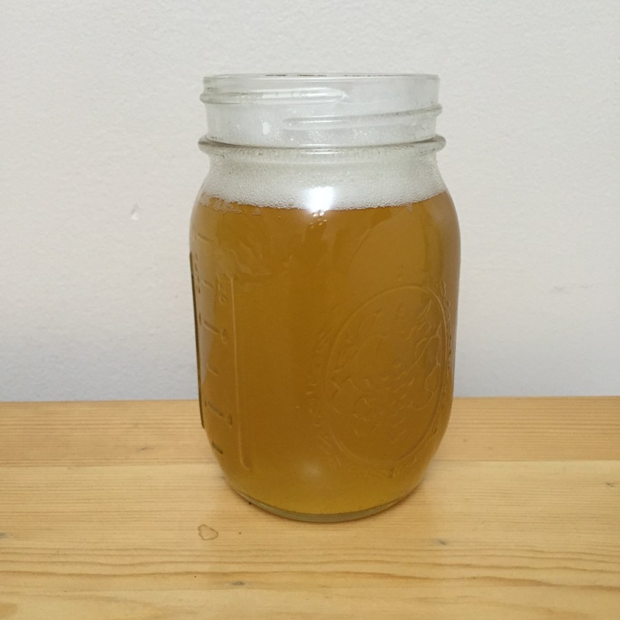Falconer's Flight Saison in a Mason Jar