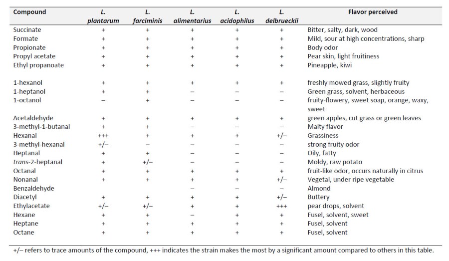 Secondary Metabolites from homofermentative species of Lactobacillus