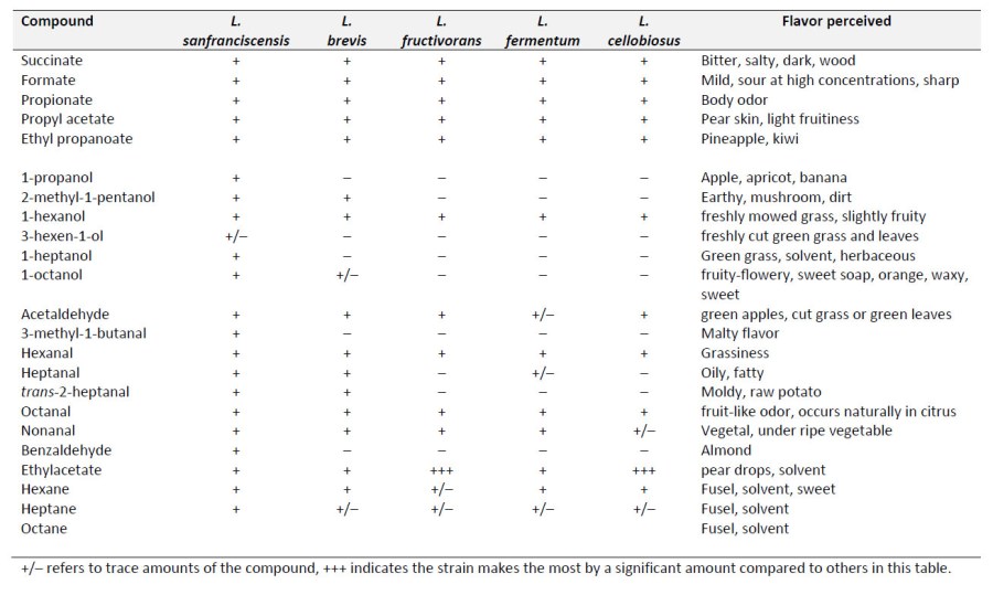 Secondary Metabolites from heterofermentative species of Lactobacillus