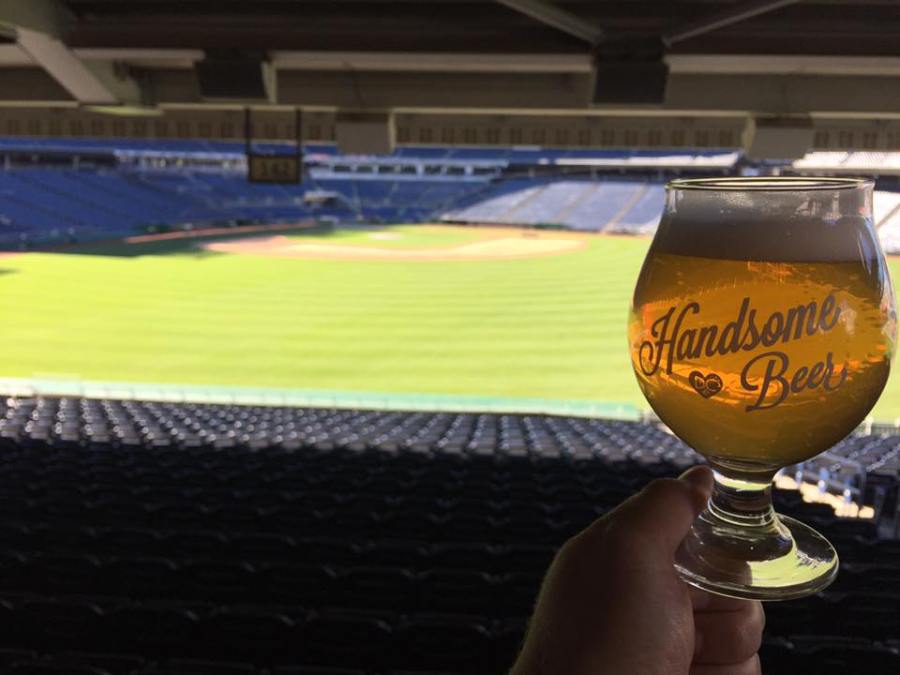 Serving Beer at National's Stadium during the DC Beer Fest